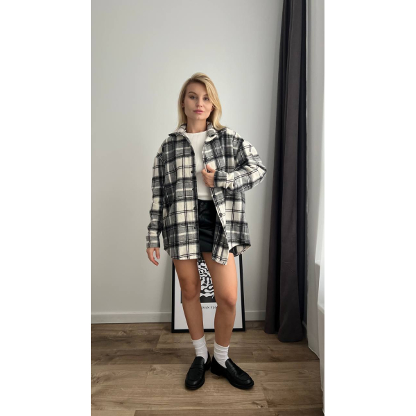 Жіноча кашемірова сорочка Oversized шоколад