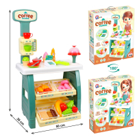 Игрушечный набор «Кофейня» 9765 «Technok Toys», 50 × 39 × 87 см, продукты, касса, деньги, терминал, свет, звук