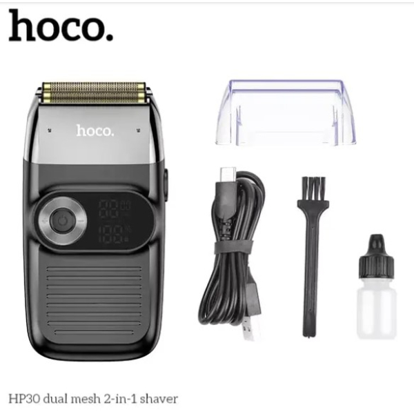 HOCO HP30 Бритва 2-в-1 із подвійною сіткою, ЧОРНИЙ
