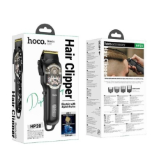 HOCO HP20 Електрична машинка для стрижки з цифровим дисплеєм, ЧОРНИЙ