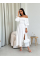Жіноча ніжна сукня з мусліну, в молочному кольорі 48-52