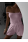 Жіноча піжама з бавовни, майка+шорти в рожевому кольорі 46-48