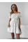 Жіноча муслінова сукня в принт сердечка, S