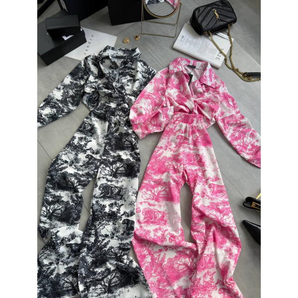 Легкий костюм сорочка+штани палаццо, в блакитному кольорі 46-48