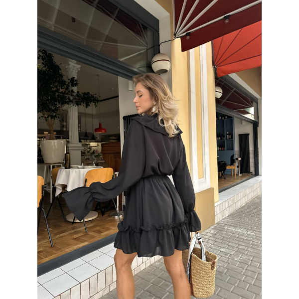 Легка шифонова сукня, в чорному кольорі one size (s/l)