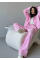 Жіночий спортивний костюм oversize на флісі, в барбі кольорі 42-46