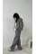 Жіночий спортивний костюм oversize на флісі, в барбі кольорі 42-46