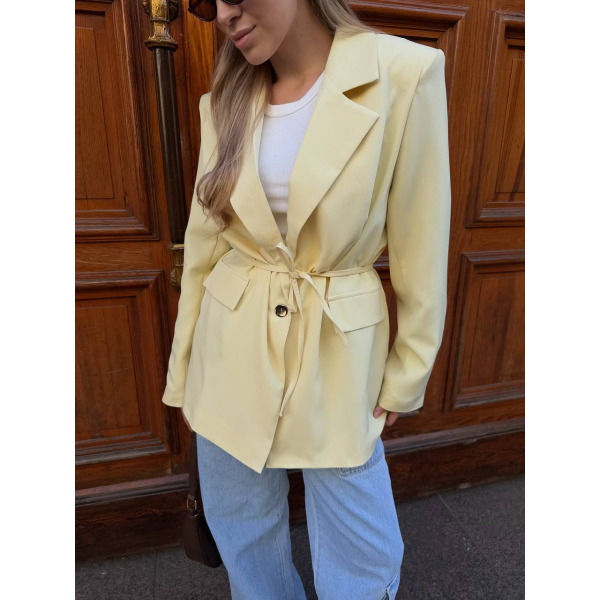 Жіночий класичний піджак oversize, шоколад колір 
