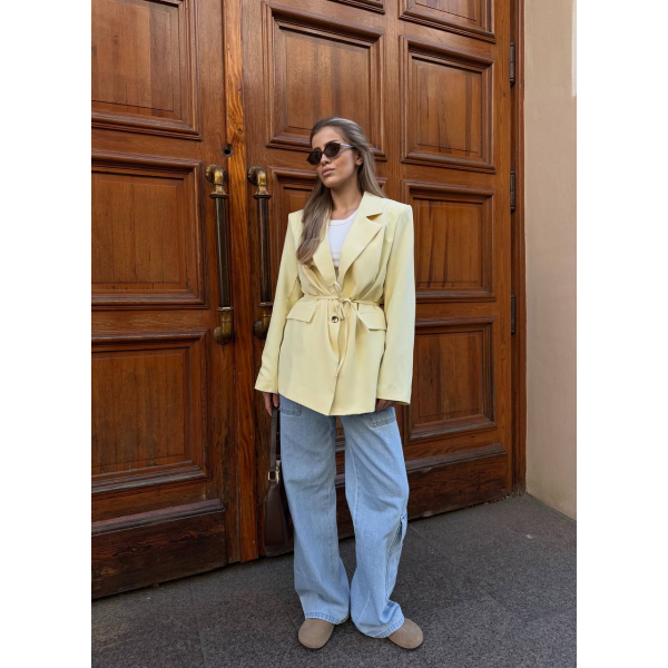 Жіночий класичний піджак oversize, графіт колір 