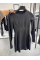 Жіноча міні сукня з пірсингом,  в чорному кольорі 46-48
