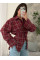 Жіноча сорочка в клітинку з плечиками oversize на ґудзиках, в чорному кольорі 46-48