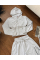 Жіночий спортивний костюм сірий кроп-худі + штани oversize, 42-46