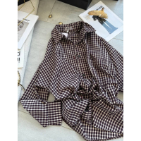 Жіноча сорочка в клітинку oversize, 42-48