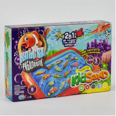 Игра большая детская - 2в1 «Клевая рыбалка» и «Кинетический песок Kidsand» KRKS-01-01U