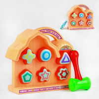 Логическая игра детская 8329-3 A стукалка, домик