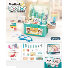 Набор врача PT 2 B «Doctor Medical», 20 элеметов, помповая накачка, цвет зеленый