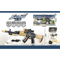 Автомат JQ 213 B "Shooting elite", 2 кольори, світло, звук, вібрація корпусу, рухливі елементи