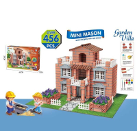 Конструктор «Garden Villa», 456 элементов, кирпич + цементная смесь NKT 316