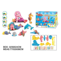 Тісто для ліплення - 12 кольорів, 8 форм, інструменти, F 018-211