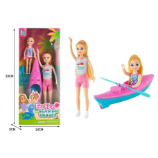 Лялька ST 55669-10 - 2 ляльки висотою 25 і 12 см, каяк з веслом