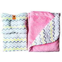 Набор МС 110612-09 «Bed Set Newborn» Солнышко розовое: подушка, одеяло, простыня