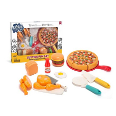 Набір продуктів “Кулінарна фантазія” 10455 "WToys", 24 елементи, продукти на липучках, дошка для нарізання, ніж, сендвіч, гамбургер