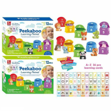 Логическая игра детская SQ 22003-2 - 2 вида, 5 резиновых фигурок, карточки, пальчиковый театр