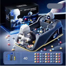 Настільна гра 662-12-1 “Space shoot”, звук, підсвічування, електронне табло, стріляє кульками, тематичні мішені, ак. 3.7V, USB-кабель