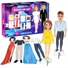 Набор магнитов «Fashion story» ML4032-08 EN «Magdum», 37 магнитов, 2 магнитные куклы