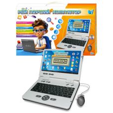 Ноутбук 88777 «WToys», ОЗВУЧЕНИЕ на УКР.\Англ. языке, буквы, цифры, песни, сказки, загадки, викторина, жидкокристаллический экран, мышка