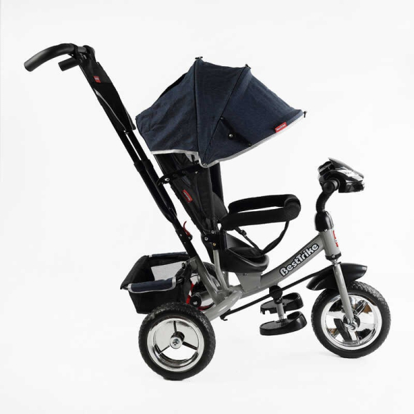 Велосипед 3-х колісний 60-714 Best Trike КОЛЕСО ПІНА, d=25см переднє, d=20см задні, фара музична, USB, Bluetooth