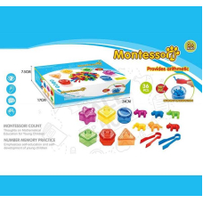 Логическая игра детская 2188-30 - 36 деталей, резиновые фигурки, 6 цветов