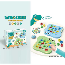 Логическая игра 1134 - 2 игровые панели, колокольчик, карточки с заданиями, геометрические фигуры, наклейки