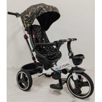 Велосипед 3-х колесный 6390 - 10-960 BestTrike «Oscar» Поворотное сиденье, складывающееся руль, колеса с прорезиненным PU, корзина, телескопическая ручка