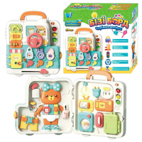 Бізіборд 34918 "WToys" ОЗВУЧУВАННЯ УКРАЇНСЬКОЮ МОВОЮ, 3 казки, 3 пісні, звуки, підсвічування, віршики, пальчикові ігри, замочки