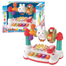 Игровой центр 70726 «WToys» ОБРАЗОВАНИЕ НА УКРАИНСКОМ ЯЗЫКЕ, «Зайчик-развивайчик», свет, песни, загадки, сказки, скороговорки, пианино