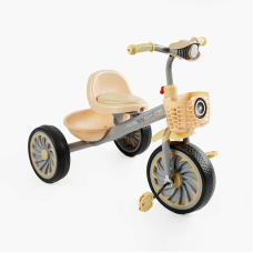Велосипед 3-х колісний BS-35761 "Best Trike" колеса EVA переднє 12’’, заднє 10’’, сталева рама, УКР. ОЗВУЧУВАННЯ, світло, 2 кошики