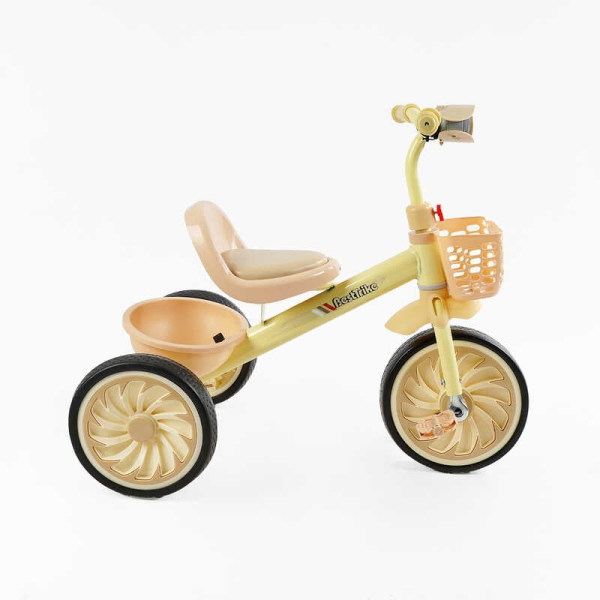 Велосипед 3-х колісний BS-33260 "Best Trike" колеса EVA переднє 12’’, заднє 10’’, сталева рама, УКР. ОЗВУЧУВАННЯ, світло, 2 кошики