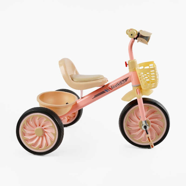 Велосипед 3-х колісний BS-34944 "Best Trike" колеса EVA переднє 12’’, заднє 10’’, сталева рама, УКР. ОЗВУЧУВАННЯ, світло, 2 кошики