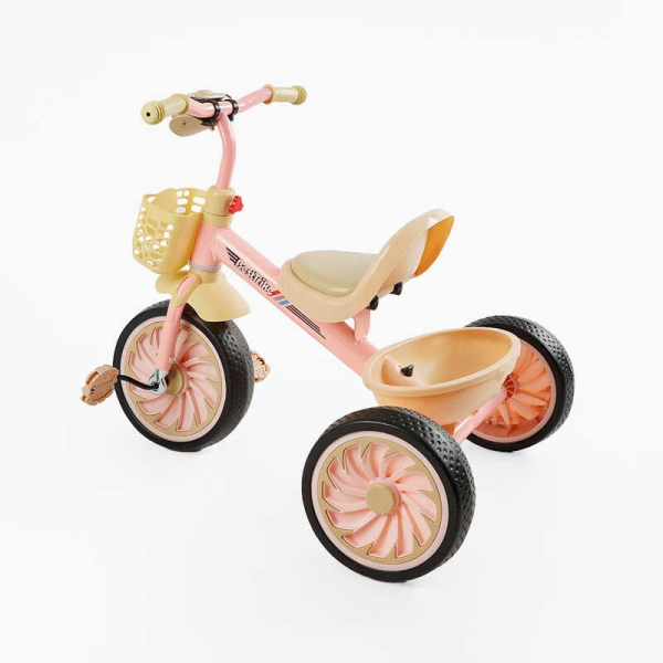 Велосипед 3-х колісний BS-34944 "Best Trike" колеса EVA переднє 12’’, заднє 10’’, сталева рама, УКР. ОЗВУЧУВАННЯ, світло, 2 кошики