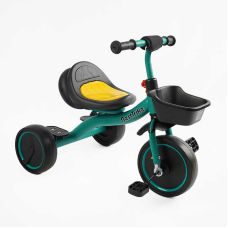 Велосипед 3-х колісний BS-47603 "Best Trike" колеса EVA переднє 10’’, заднє 8’’, сталева рама, УКР.ОЗВУЧУВАННЯ, світло, кошик