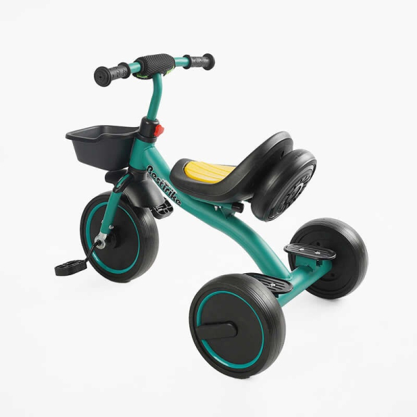 Велосипед 3-х колісний BS-47603 "Best Trike" колеса EVA переднє 10’’, заднє 8’’, сталева рама, УКР.ОЗВУЧУВАННЯ, світло, кошик