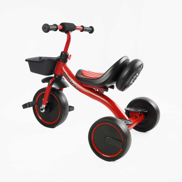 Велосипед 3-х колісний BS-44105 "Best Trike" колеса EVA переднє 10’’, заднє 8’’, сталева рама, УКР.ОЗВУЧУВАННЯ, світло, кошик