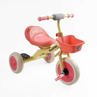 Велосипед 3-х колісний BS-41363 "Best Trike" колеса EVA переднє 10’’, заднє 8’’, сталева рама, УКР.ОЗВУЧУВАННЯ, світло, кошик