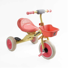 Велосипед 3-х колісний BS-41363 "Best Trike" колеса EVA переднє 10’’, заднє 8’’, сталева рама, УКР.ОЗВУЧУВАННЯ, світло, кошик