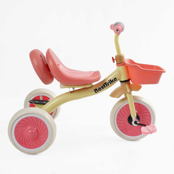 Велосипед 3-х колісний BS-41363 "Best Trike" колеса EVA переднє 10’’, заднє 8’’, сталева рама, УКР.ОЗВУЧУВАННЯ, світло, кошик