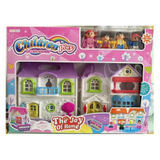 Дом 8166-4 A фигурки, стол и стульчики, размер дома 17 х 19.5 см