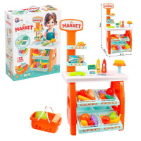 Іграшковий набір "Маркет" 0730 "Technok Toys", 33 елементи, наліпки, гроші, банківський термінал, тортівниця, продукти