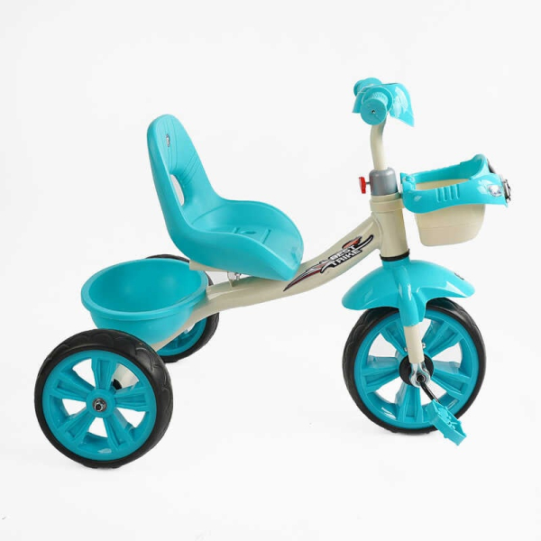 Велосипед 3-х колісний BS-60985 "Best Trike" колеса EVA переднє 10’’, заднє 8’’, сталева рама, УКР. ОЗВУЧУВАННЯ, кошик