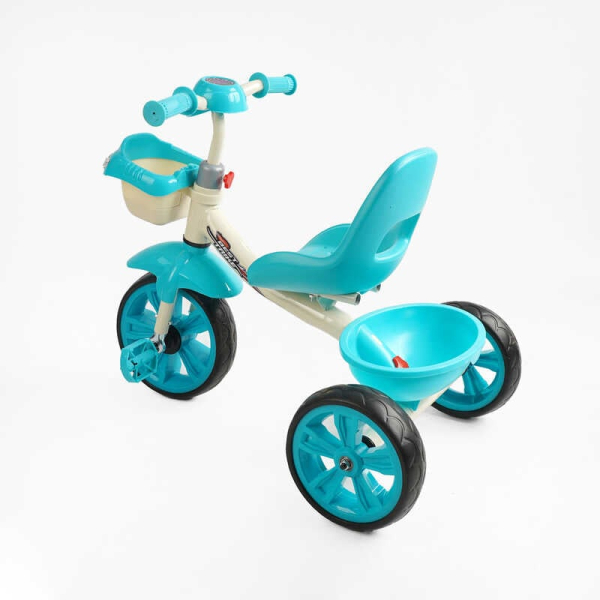 Велосипед 3-х колісний BS-60985 "Best Trike" колеса EVA переднє 10’’, заднє 8’’, сталева рама, УКР. ОЗВУЧУВАННЯ, кошик